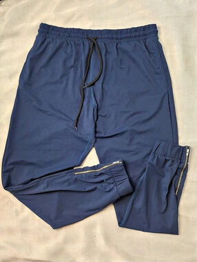 ZYIA Active Navy Everywhere Zipper Joggers Size L